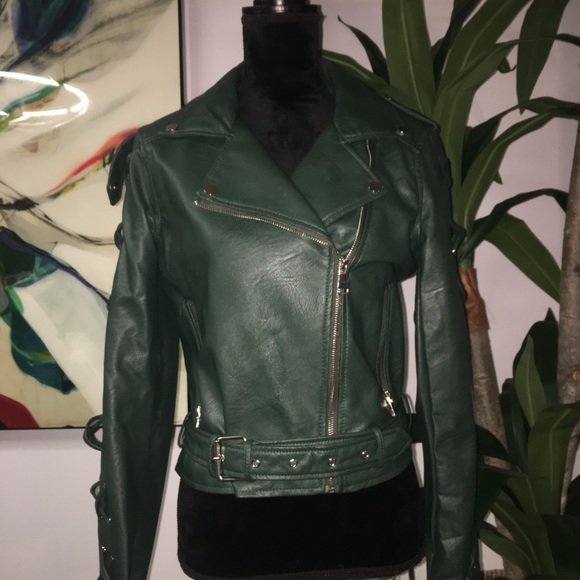 Edgy Vegan Leather Jacket - Picture 1 of 4